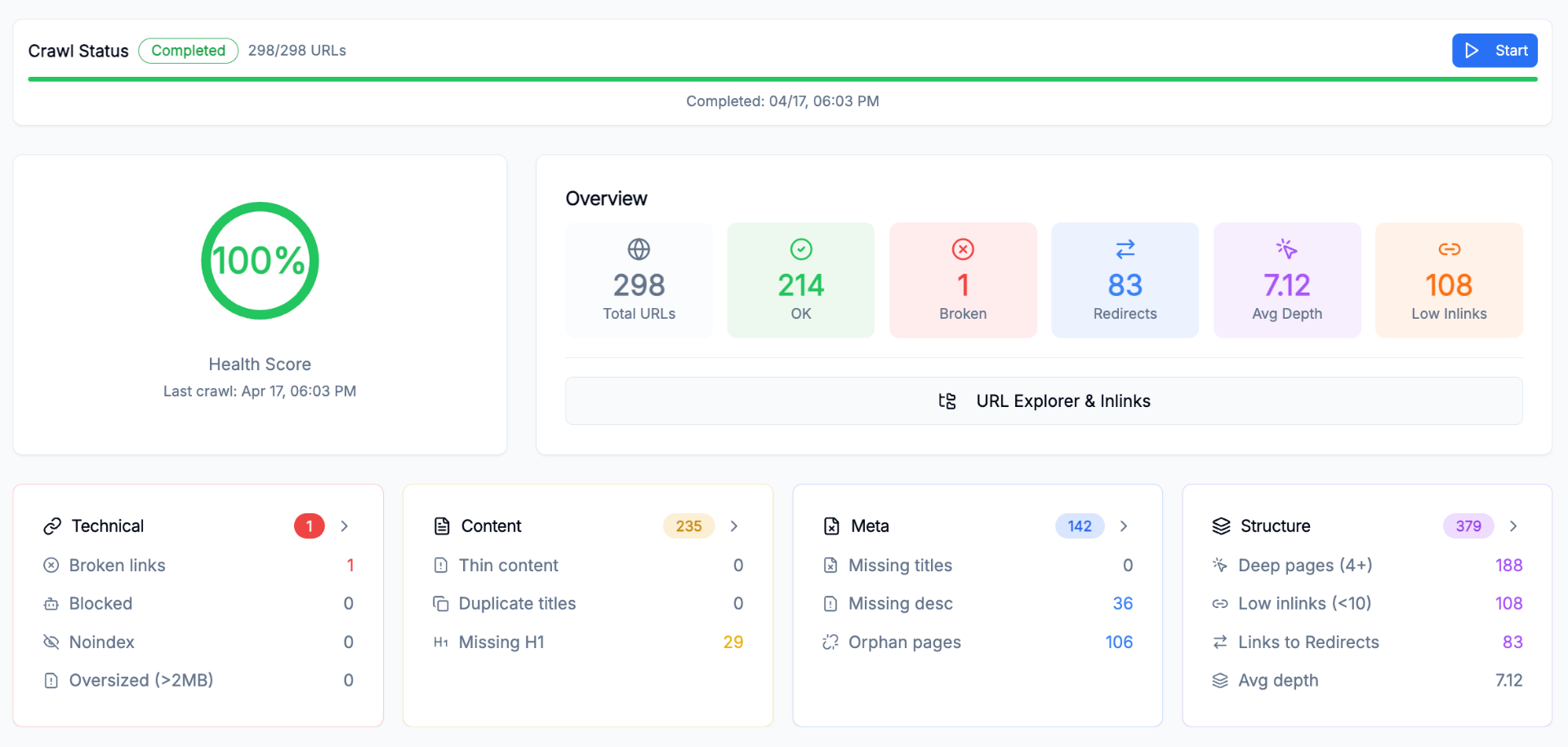 SEO Crawler